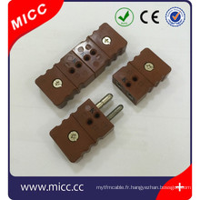 Connecteur thermocouple de type k et connecteur jack